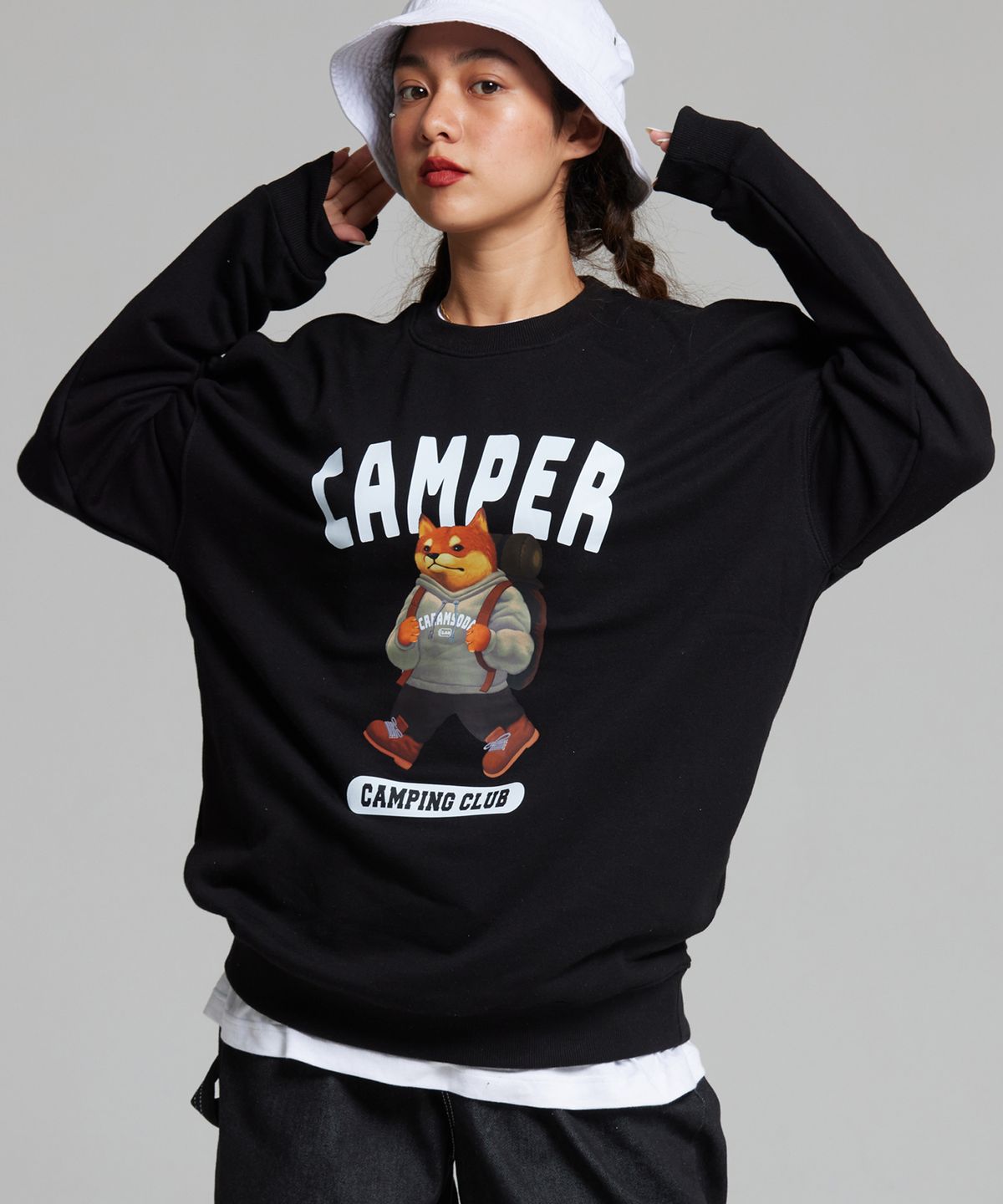 Cream Soda Lab Lab Camping Club Standard Sweatshirt Regular Gray/Xl