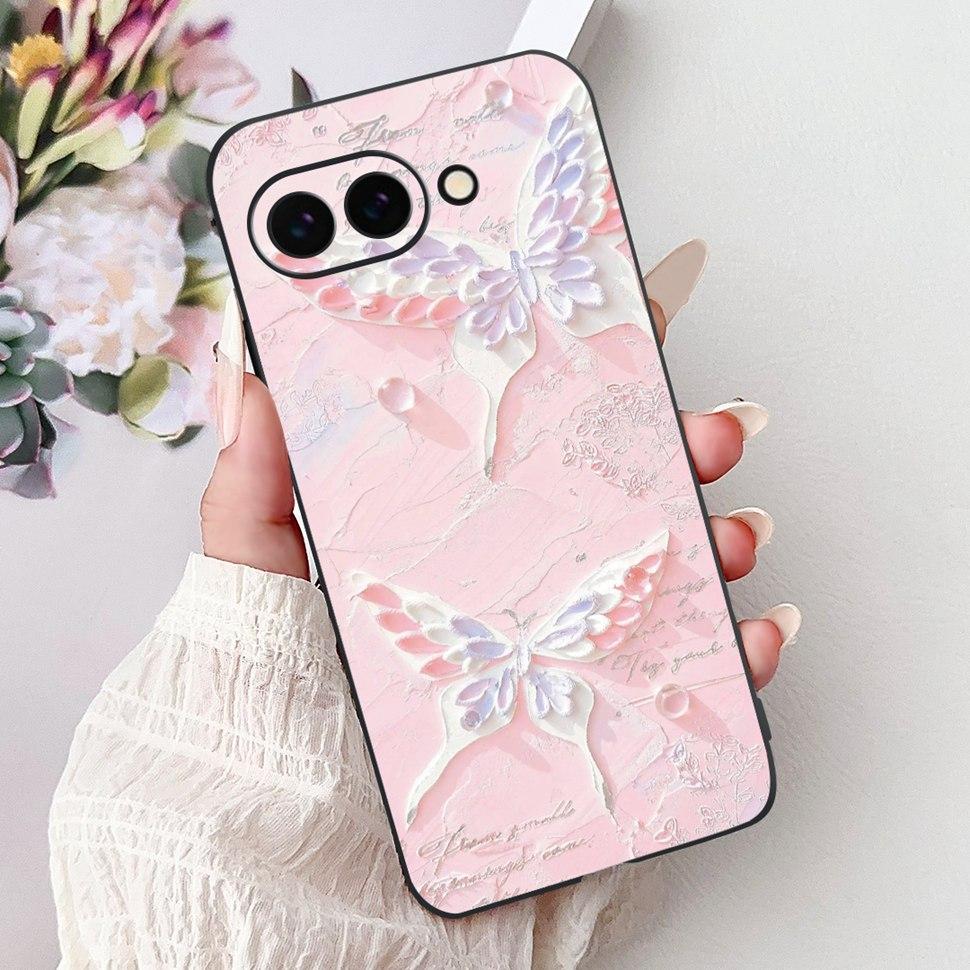 Fashion Butterfly Case For Google Pixel 9a Case 6.3" Soft Silicone TPU Phone Cases For Google Pixel 9a Pixel9a GTF7P Back Cover