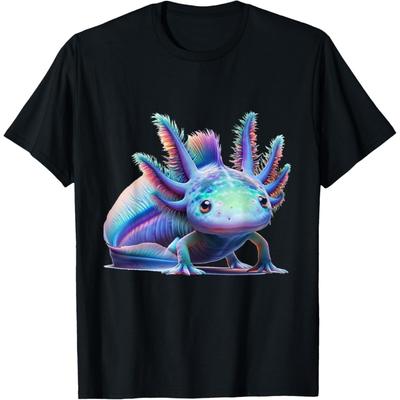 Magical Axolotl Oasis Enchanted Underwater World Art T-Shirt