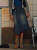 Leibeu Unbalance Midi Denim Skirt Vj6Ss369_2Color