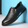 2022 Sommer Business Leder Herren Anzugschuhe Mann Slipper Mokassins Atmungsaktive Sandalen Slip On Schwarz Fahrschuhe Zapatillas