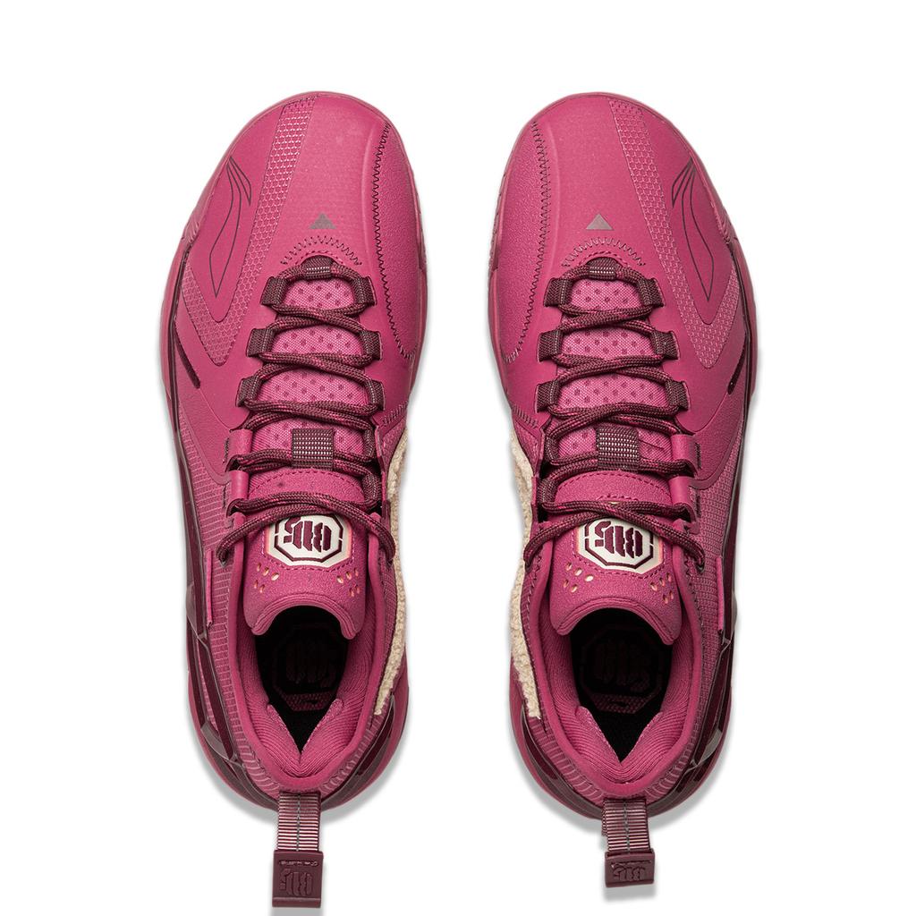 Li Ning Fan Wu 4.5 Technologie tlumení po celé délce chodidla Tlumení nárazů Odpružení Trakce Stabilita proti torzi Podpora Pánské basketbalové boty Červená ABFU049-1