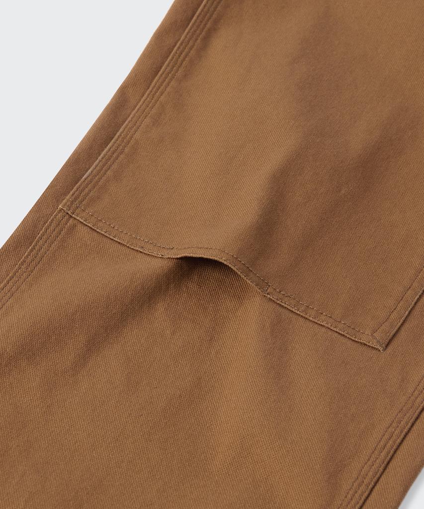 MUSINSA STANDARD Canvas Regular Fit Double Knee Carpenter Pants [Desert Brown]