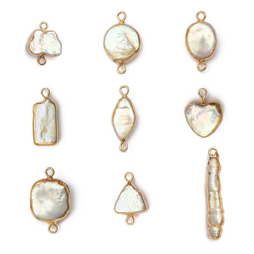 Natural Freshwater Pearls Pendant Charm For DIY Necklace Bracelet Earrings Jewelry Making