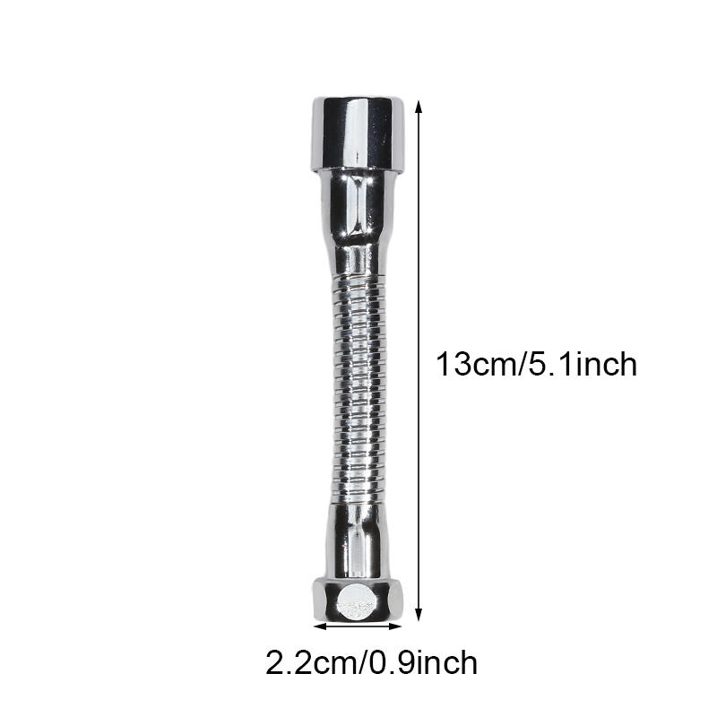 Durable Kitchen Faucet Extended Tube Vegetable Basin Household Electroplated Foldable All-copper Rotary Extended Faucet