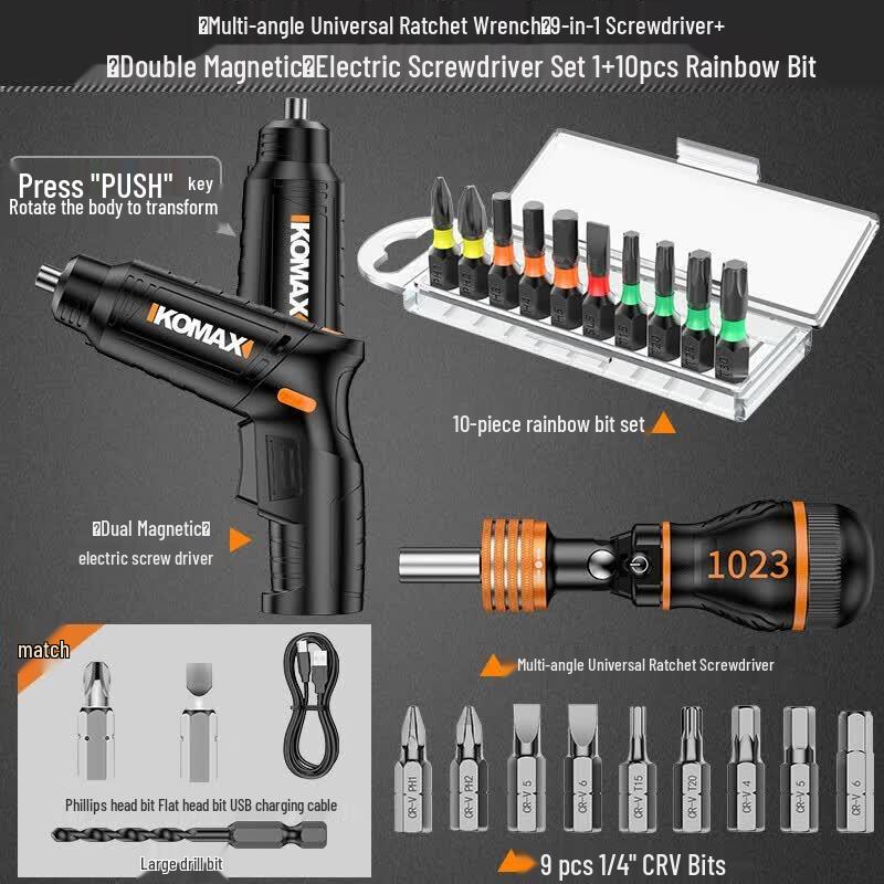 Brangdy 9-in-1 Multi-Angle Screwdriver Set