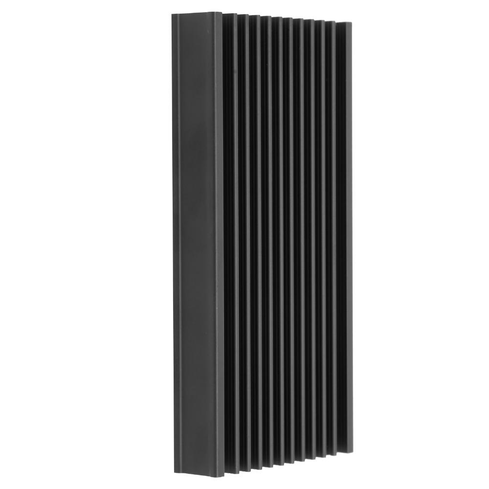 4Pcs Black Heat Sink Aluminum Heat Sink Chip Heat Diffusion Fin Black Heat Sink Circuit Board