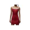 Comfortable Casual Simple Versatile Slip Dress Women Dresses Campus-Red HJ0063-636