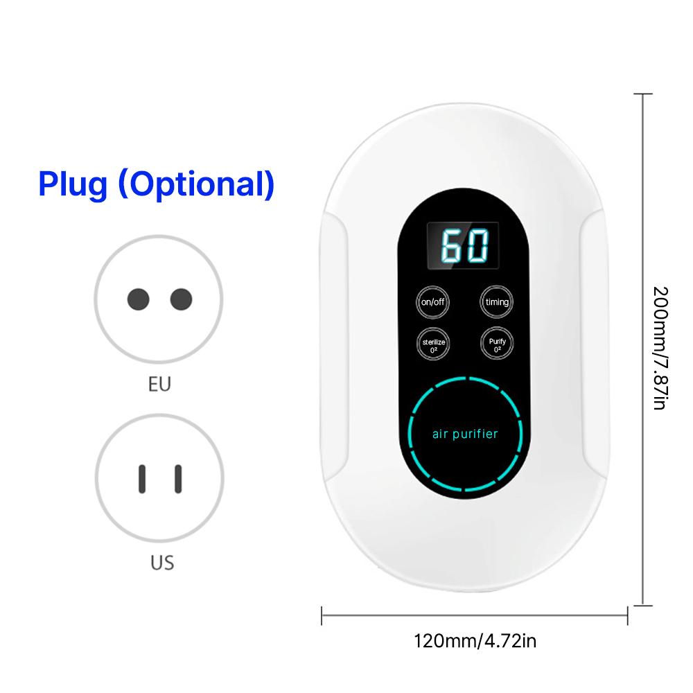 2-IN-1 Air Purifier and Ozone Sterilizer for Home with Timer Digital Touch Screen APP Control