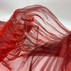 150cm X 1 Yard Organza Pleated Fabric Hardnet Texture Colorful Two-color DIY Clothing Fabric Handmade Pleated Pleated Decoration