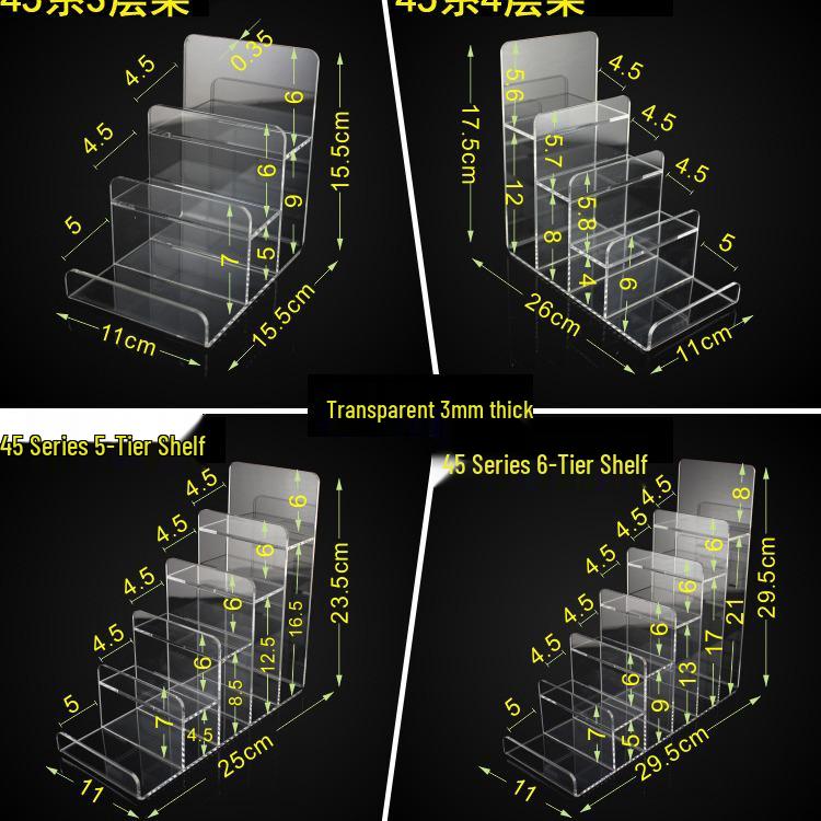 Acrylic Multi-Layer Display Stand for Wallets, Bags, Sample Toys, and Digital Accessories