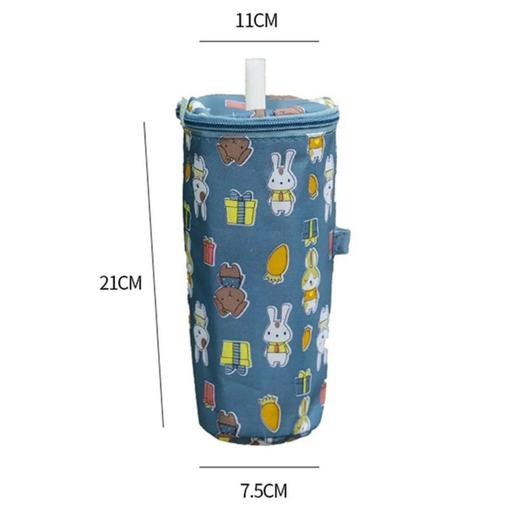 Portable Milk Tea Tote Bag Heat Preservation Bag Carrying Insulated Cup Cover Umbrella Bag Handbag Camping Drinkware Accessories