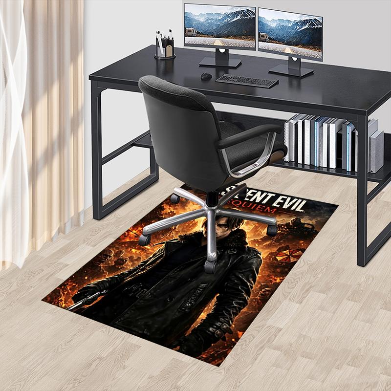 Resident Evil Requiem Poster Carpet For Playroom Bedroom Living Room Sofa Home Decorkids Game Area Rug Nonslip Floor Mat