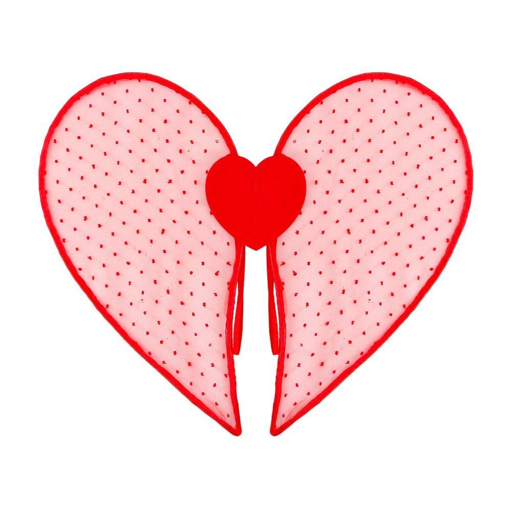 Organza Material Butterfly Wings Heart Dot Design Performance Props Wedding Anniversary