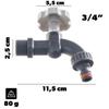 KADAX Garden Tap 3/4 Inch with Quick Connector