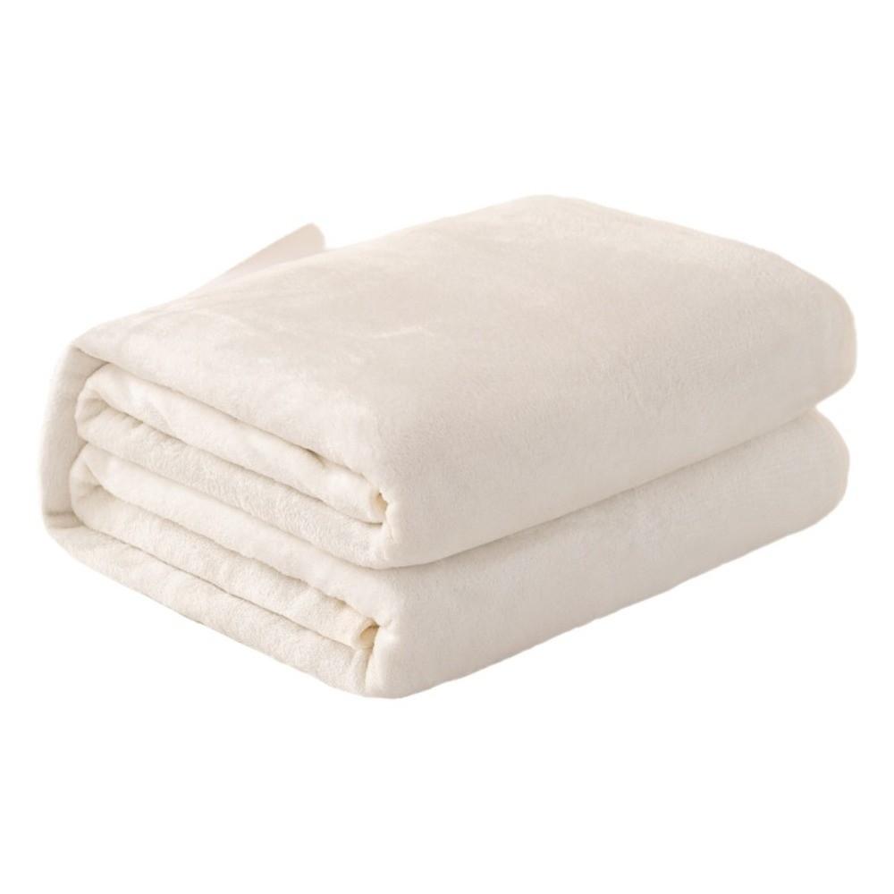 

Приятное к коже летнее одеяло для сна, утолщенное покрывало, фланелевое одеяло, общежитие S белый