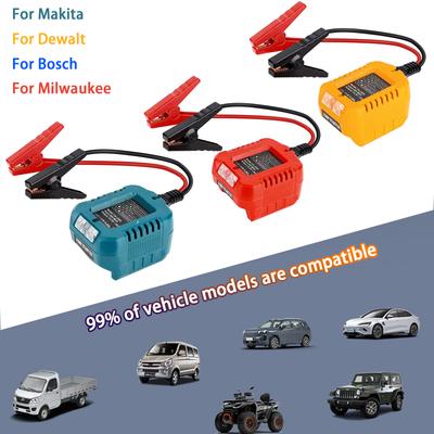 Battery Adapter Jumper Cables Charger Ignifier For Dewalt/Makita/Milwaukee/Bosch for Car Jump Starter Battery Booster Cable