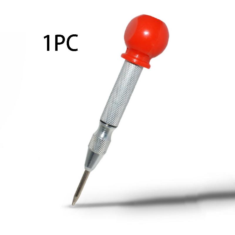 1PC Chrome Vanadium Alloy Steel, Ergonomic Red Handle, Precision Centering for Metalworking & DIY Projects