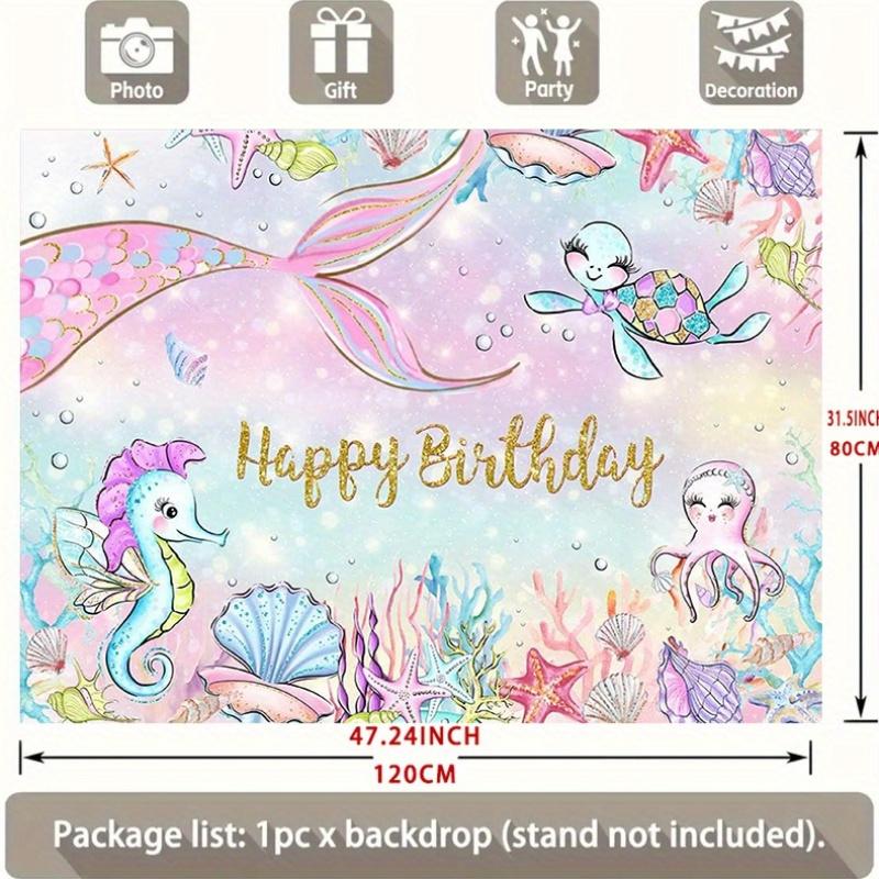 Under The Sea Birthday Backdrop 1pc - Wall Hanging Decor
