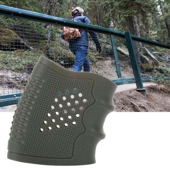 Pistol Grip Anti-Slip Wear-resistant Rubber Tactical Holster Glove Sleeve Cover Hunting Accessories