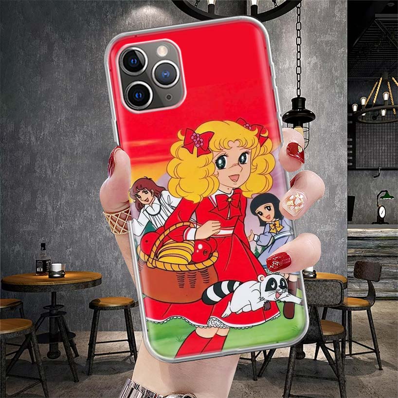 

Candy 90s Anime Soft Phone Case For IPhone 11 17 Air 16E 16 Pro Max 15 + 14 Plus 13 Mini 12 Apple 7 SE 8 Fundas Coque 11 17 Air iPhone 16