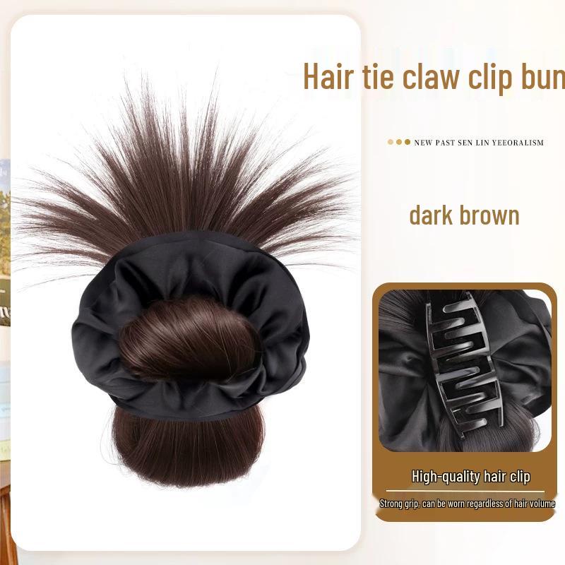 Women's Natural-Look Hair Bun Claw Clip - Lazy Low Bun Styling Tool