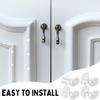 100 Pcs Entry Door Plugs 1/4 x 5/16 and 3/8 x 5/16 Diameter Door Frame Plugs Variety Pack White Screw Hole Plugs