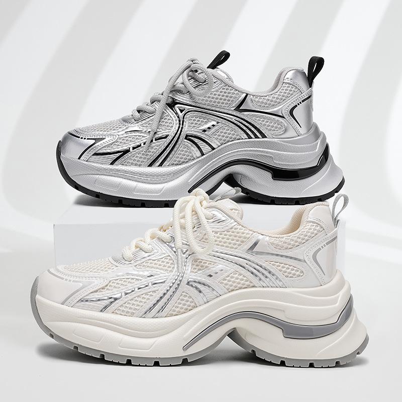 Strictly selected women's sports shoes platform dad women's shoes versatile casual shoes little white shoes non-slip breathable heightening shoes