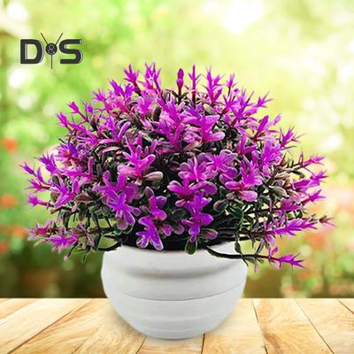 Maceta Artificial, accesorios ornamentales para fotos, plantas de césped falsas de escritorio de plástico para exteriores