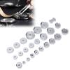 25Pcs Stable Aluminum Watch Case Press Multi Model Durable Watch Repair Tool Bench Type Watch Tool Watch Repair