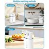 Automatischer Seifenspender mit zwei Köpfen und Bewegungssensor, 800 ml Fassungsvermögen, USB Typ C wiederaufladbar, für Küche und Bad