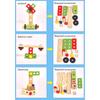 Giocattoli Educativi Montessori per Bambini Set Gioco di Ruolo Cassetta degli Attrezzi in Plastica e Legno Bambini Montaggio Dadi e Viti Strumento da Falegname di Simulazione