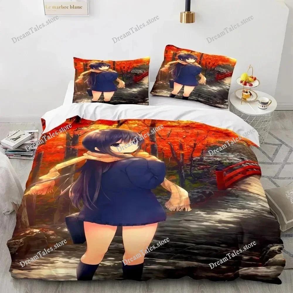 3D Print Anime Kawaii Sexy Girl Bedding Set Double Twin King Duvet Cover Comforter Pillowcase Boys Girls Adults Bedroom