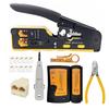 Multifunctional 6P 8P Wire Cable Crimper Stripper Cutter Pliers Network Cat5e Cat6 Cat7 Rj45 Pass EZ Crimping Tool Novelty Gift