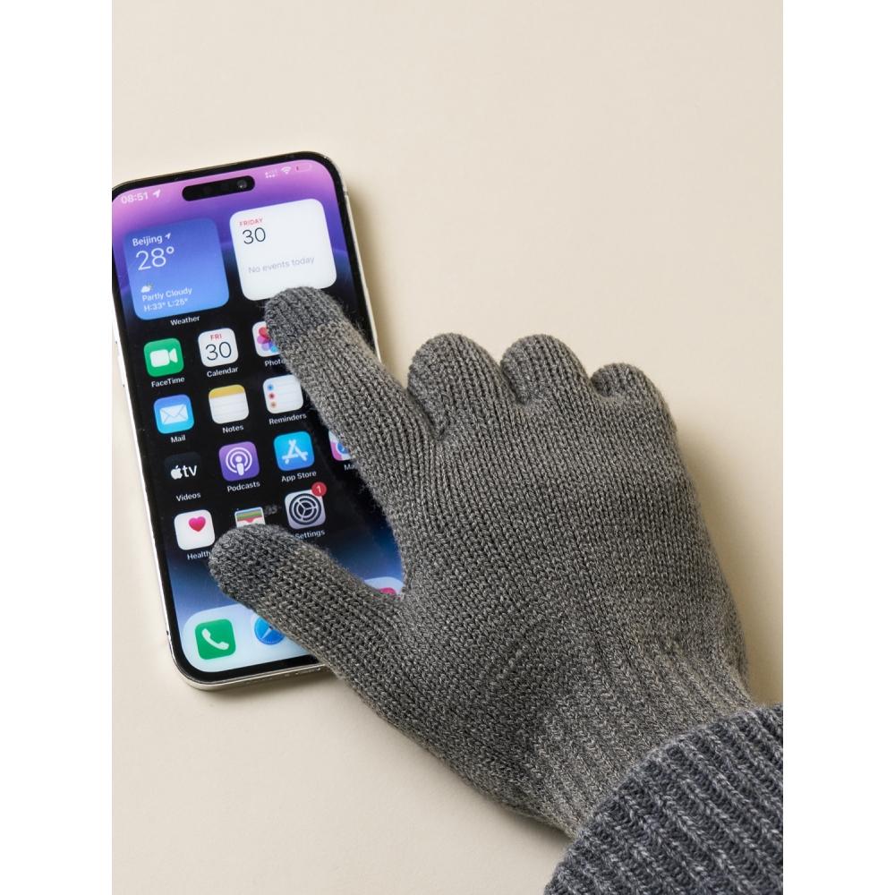 

Daiso Thermal Fabric Basic Gloves Grey