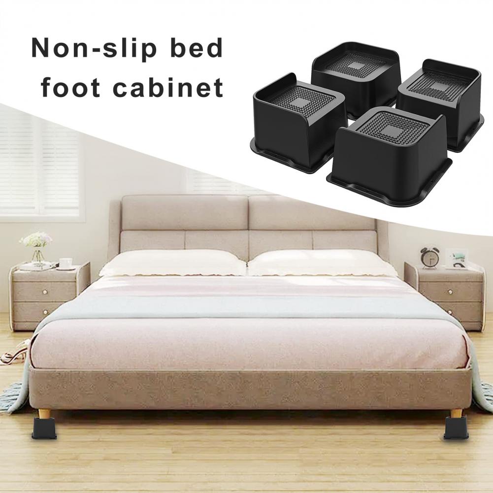 Desk Risers Bed Riser Heavy Duty Bed Furniture Risers Set 4pcs 2/3/4 Inch Lift Supports for Chair Sofa Couch Desk Up to for Bed