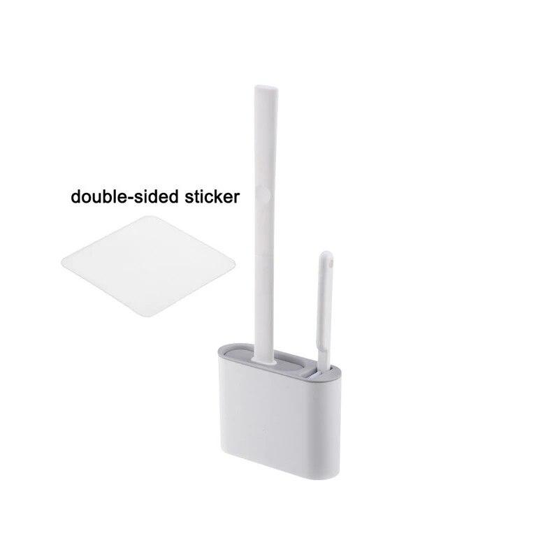 

Туалетная щетка Домашняя Ванная Комната Настенный Набор Уборка Без Мертвых Зон Туалетная Щетка Силиконовая Туалетная Щетка серый