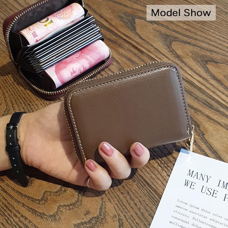 First Layer Cow Leather Card Holder Women Genuine Leather Card Bags For Business Credit ID Cards Driving License Coin Purse