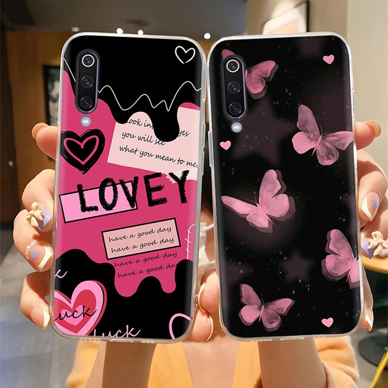 Phone Case For Xiaomi Mi 9 9SE Mi9 Pro Butterfly Silicone Protection Back Cover For Xiaomi Mi9 9 SE 9 Lite Pro Funda Cases Capa
