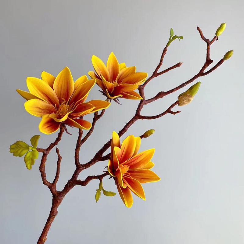 1ks simulace květinových větví svatební girlanda EVA magnólie kytice svatební více možností k dispozici