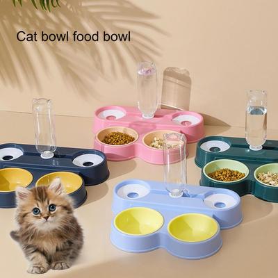4-in-1 Pet Bowl Automatic Water Dispenser Pet Water Dispenser with Double Bowls Dogs Cats Bowl Automatic Feeder Pet Accessories