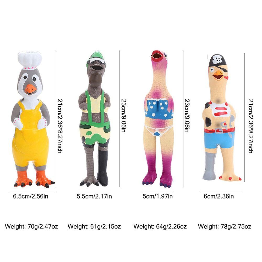 Soft Rubber Dog Latex Squeaky Toy Screaming Chew Molar Dog Toys  for Small Medium Dogs