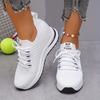 Big Yards Within The High Women's Shoes 2025 Summer New Casual Lace Thick Bottom Slope with Flyknit Mesh Shoes Female