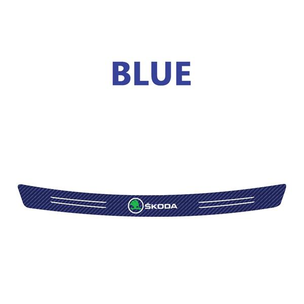 Carbon Anti Scratch Threshold Bumper For Skoda S Octavia Fabia Scala VII Car Rear Trunk Protector Strip Sticker Car Accessories djsg55