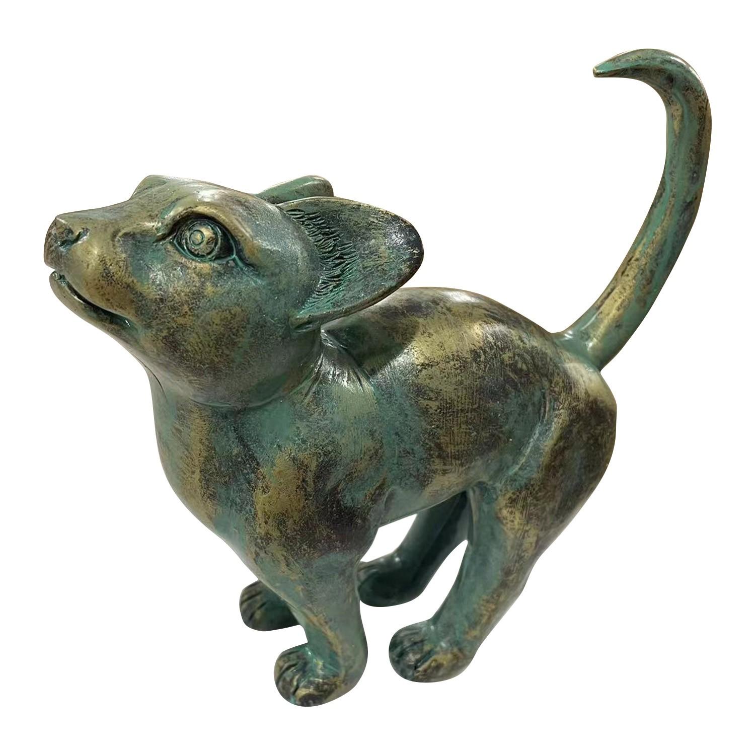 

Красивая статуя Ягу-ара с закругленным задним декором сада, орнаментом на открытом воздухе One Size