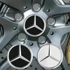 Bilklistermärke 2025 Hett För Benz 4st 75MM Bilhjulnavkåpor AMG Krans för Mercedes Benz GLE GLK SLK CLA CLK W203 W204 W20