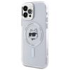 Karl Lagerfeld Klhmp12Mhlschh Iphone 12  / 12 Pro 6.1 Biały/White Hardcase Iml Metal Choupette Head Magsafe