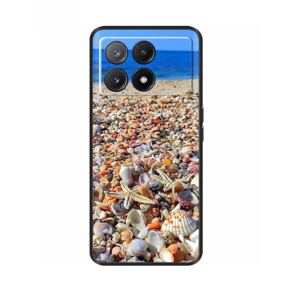Poco X6 Case Phone Case Lovely Cat Coque Cover For Xiaomi Poco X6 Pro Poco X 6 Pro X6Pro Pocox6 Pro 5G Liquid Silicone Cases