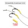 80pcs Carp Fishing Accessories Heat Shrink Tubing Dual Wall 3:1 Fits Hooks 1 2 4 6 And Oversized Hooks 1/0 2/0  For Carp Fishing