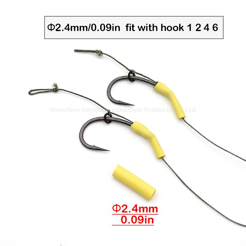 80pcs Carp Fishing Accessories Heat Shrink Tubing Dual Wall 3:1 Fits Hooks 1 2 4 6 And Oversized Hooks 1/0 2/0 For Carp Fishing